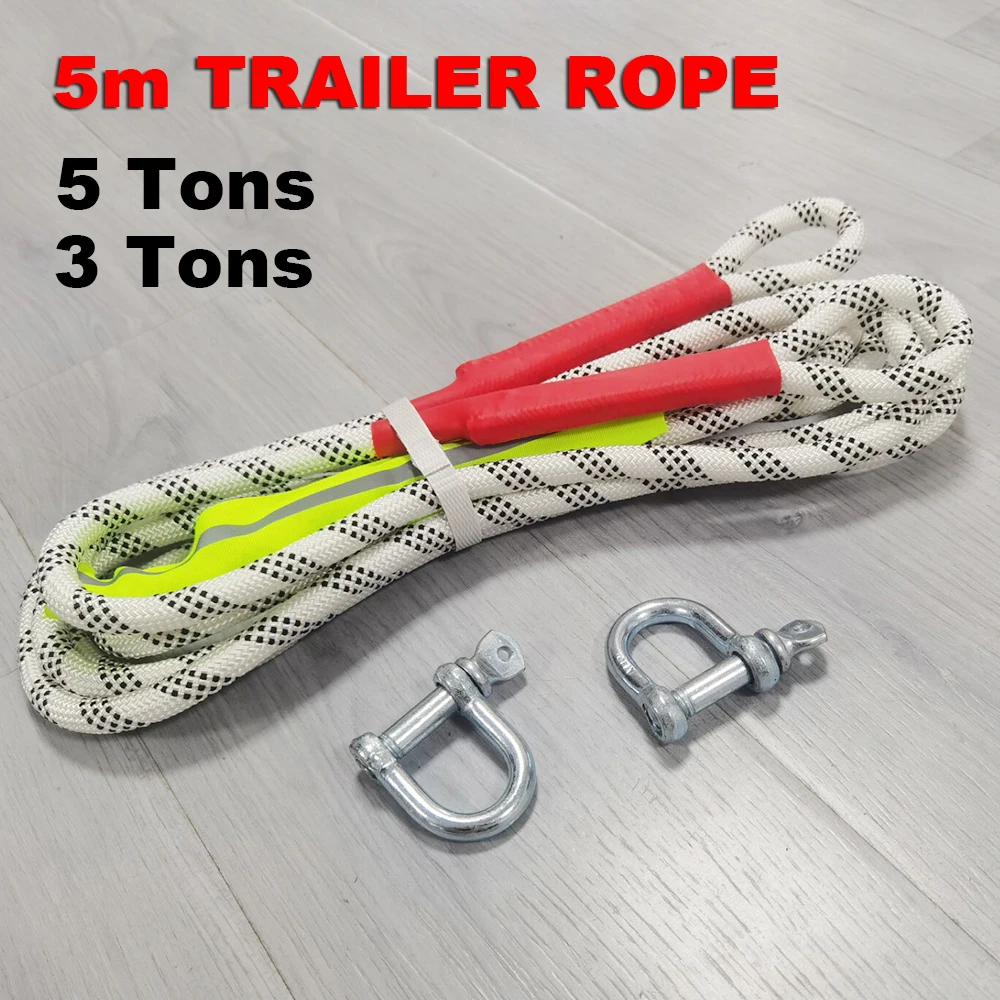 5M Heavy-Duty 20 Ton Car Towing Rope 2