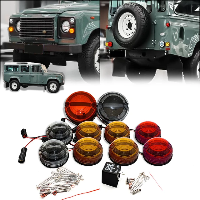 NAS style LED Lights Upgrade Kit for Land Rover Defender (95mm