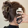 Korean Fashion Women's Square Hair Claw Clip Lightweight Matte Mini Hair Crabs Girls Hairpins for Thin Hair Hair Accessories