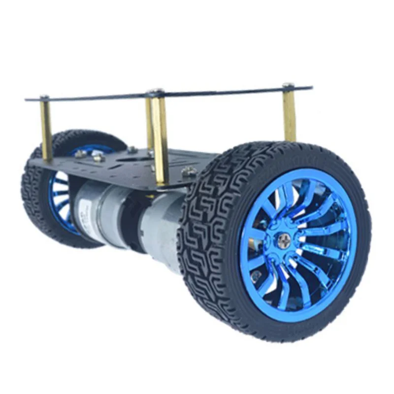 Motor Inteligente Robô Carro Chassi Kit dc Codificador 2wd Chassis do Motor Elétrico do Carro Inteligente Kit de Duas Rodas 520 370 dc
