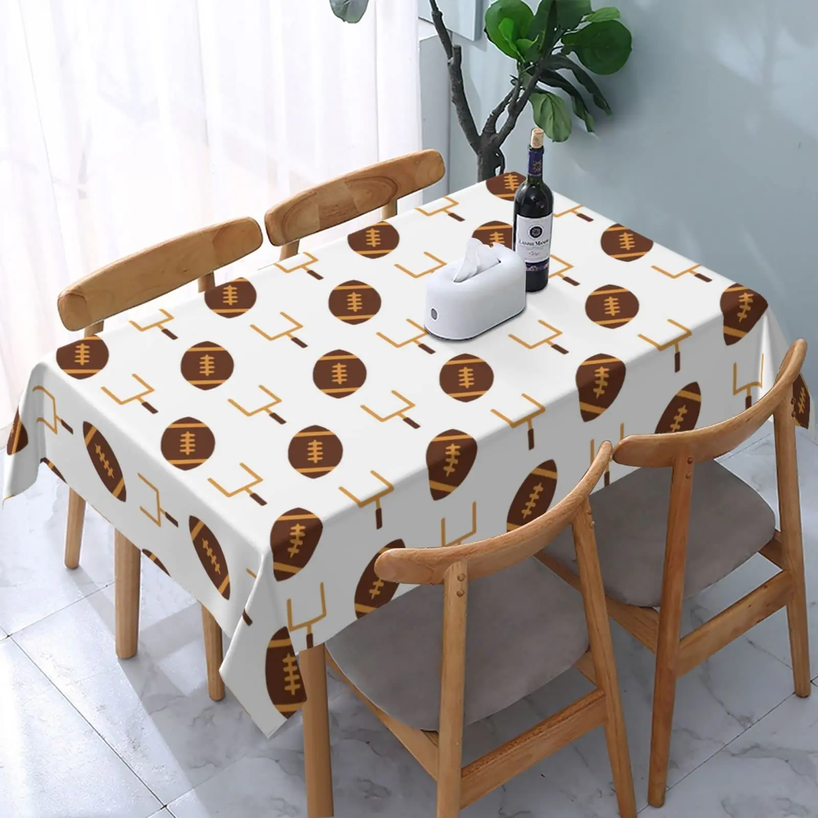 

AFHYZY Table Cloth Rectangle Table Waterproof Tablecloth Picnic Table Cover 54x 72 Inch Washable Camping Tablecloth Polyester