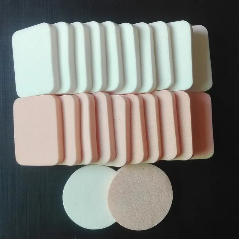 10PCS Soft Cosmetic Powder Puff Sponge Set