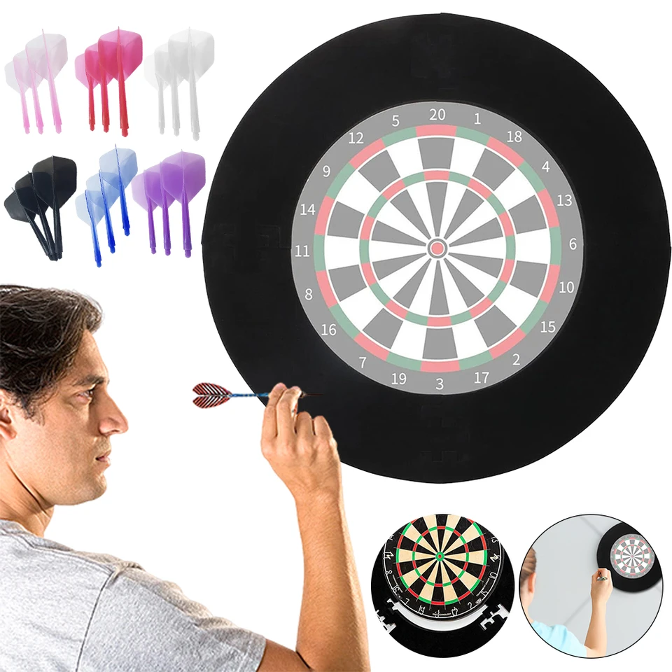 Dart Board Backing Wall Protector | Thick Felt Dart Board Backing, Professional Black Backboard For Adults Men Kids Room Garage Outdoor Classroom