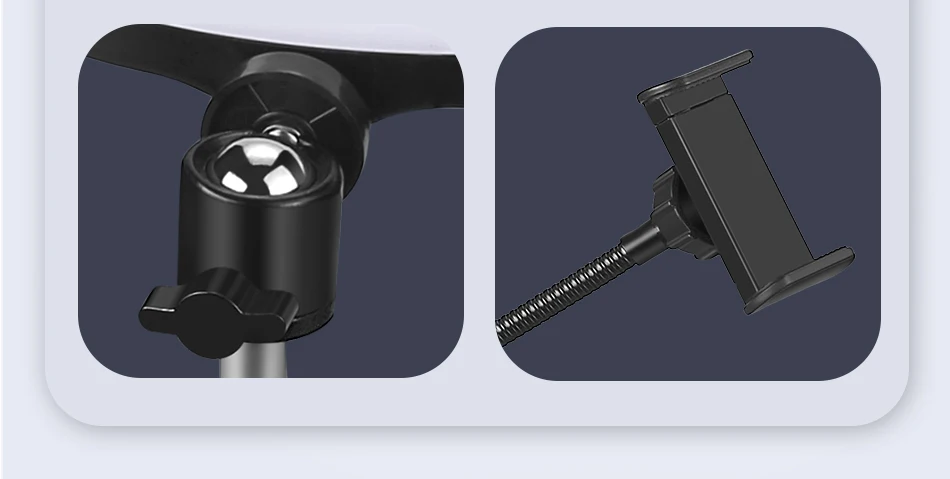 LED Selfie Ring Light com suporte móvel,