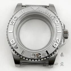 Deep Blue Bezel 40MM Diver Watch Case with Waterproof Sapphire Crystal - NH34 NH35 NH36 Case (NO.10 Grey A2)