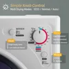 Portable Clothes Dryer, Electric Compact Front Load Tumble Laundry Dryer with Stainless Steel Tub & Easy Control Knob, Home,Dorm 3