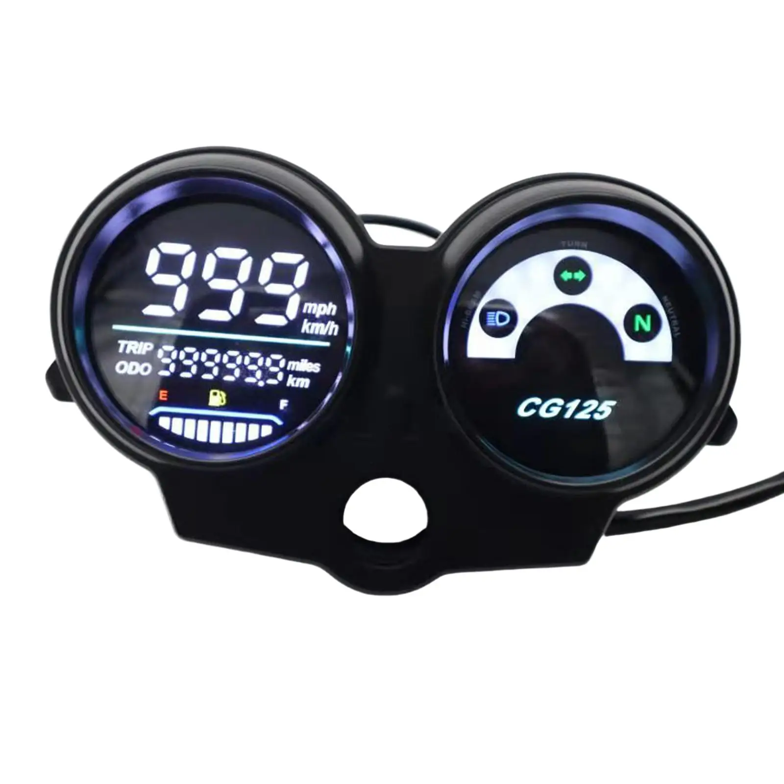 Parti del cruscotto digitale a LED per moto facile installazione contagiri elettronico contachilometri RPM Meter per Honda CG125 Fan125