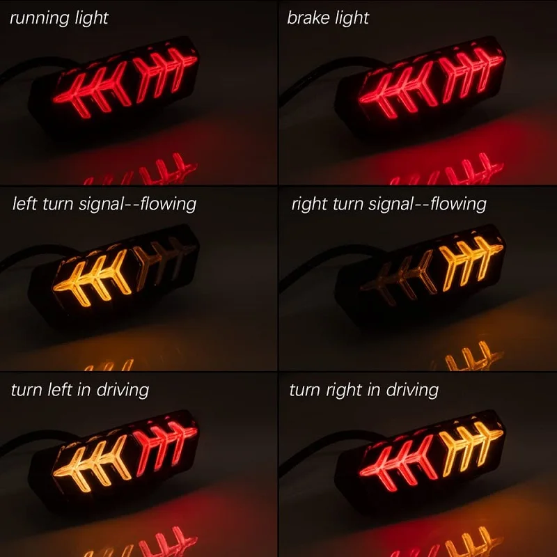 Motorcycle LED Tail Light Turn Signals Indicators Rear Brake Stop Light For 2020 Honda GROM MSX125/SF CBR650F CTX700 CTX700N