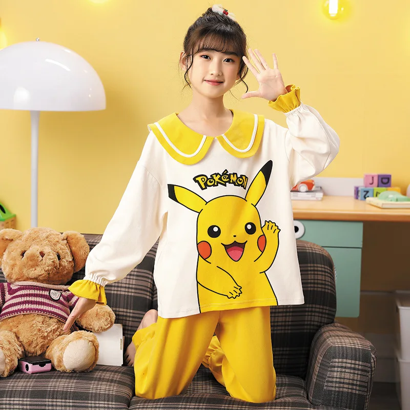 Desenhos animados anime pokemon pikachu algodão bebê de uma peça bonito bebê  rastejando roupas de casa pijamas maternal e suprimentos de criança -  AliExpress