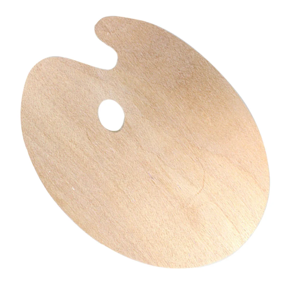 

Tray Painting Wooden Oil Board Mixing Watercolor Artist Color Pallet Oval Wood Nail Wet Makeup Acrylic Manicure Stick Minxing