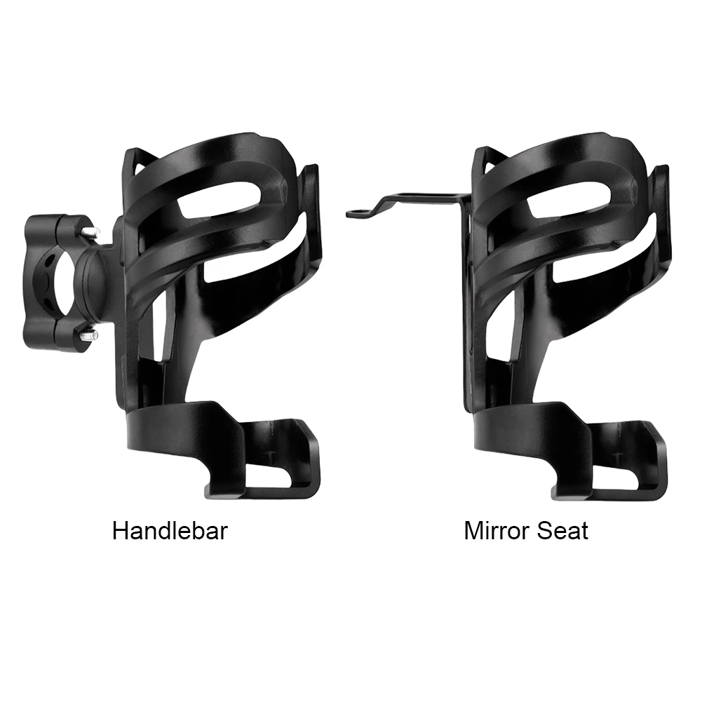 Motorcycle Drinking Cup Holder Detachable Riding Mirror Handlebar Water Bottle Cup Holder Drink Cup Support for Riding Travel