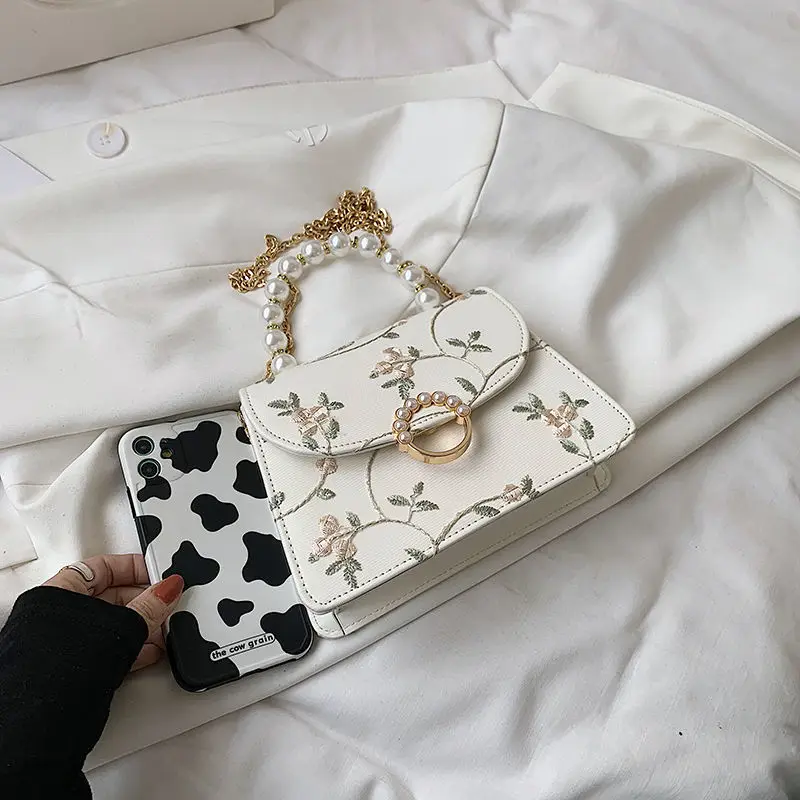 Women Handbags Shell Beads Bags Fashion Clutch Chain Shoulder Crossbody Bag Purse Lace Wedding