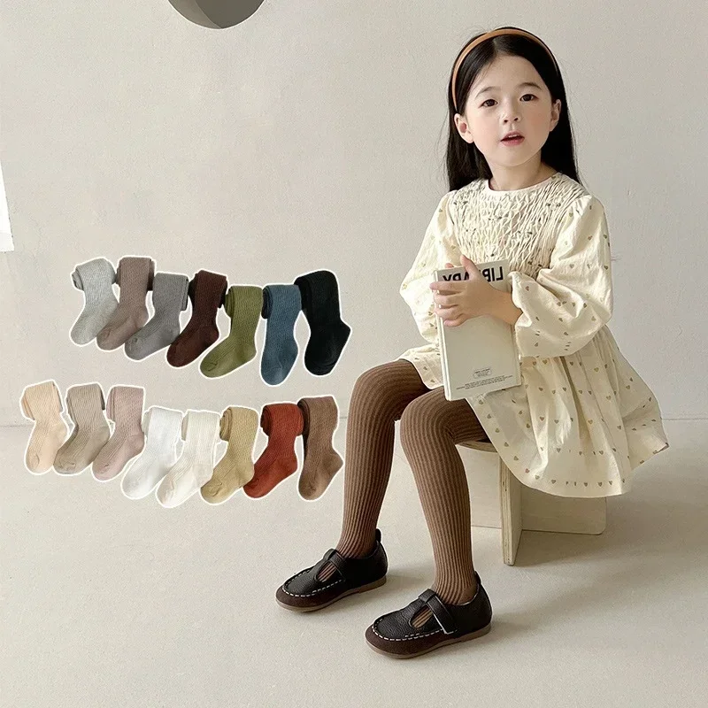 Kids Pantyhose Solid Color Pantyhose Toddler Tights Kids Leggings For School Student