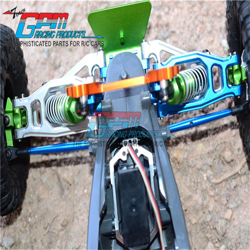 Blue Aluminum Servo Saver 25T With Tie Rod For Tamiya 1/12 RC Lunch Box