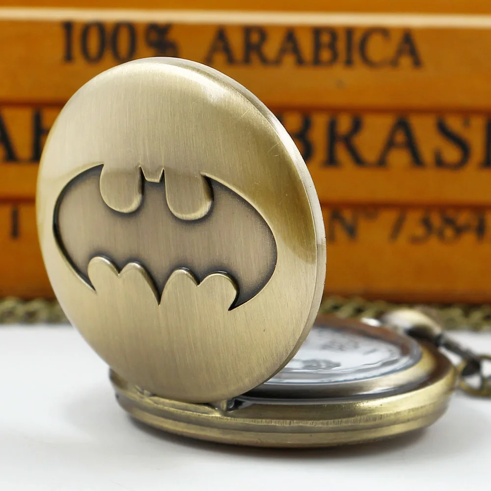 Creativity Bat Quartz Pocket Watch Personalized Necklace Birthday Best Gifts For Children Fans Souvenir reloj de bolsillo