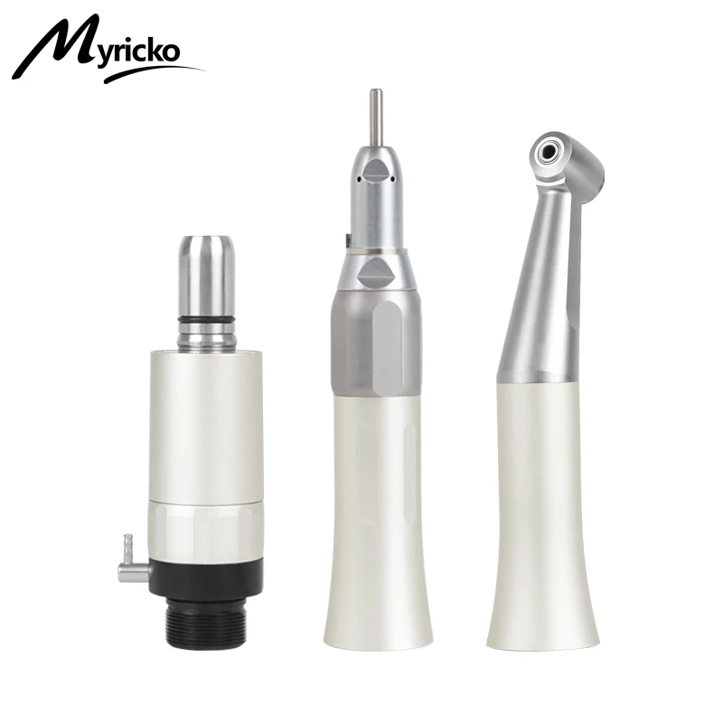 Kit de Piezas de Mano Dentales de Baja Velocidad Estilo FX23 para Pulido Dental, Contra-ángulo, Motor de Aire, Pulverizador de Agua Externo, Conector 2/4H E