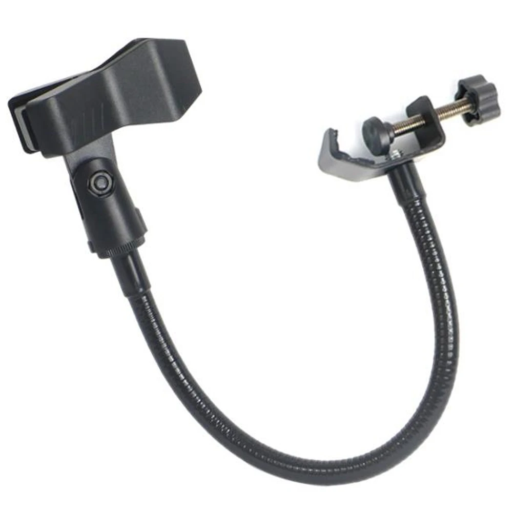 

Flexible Gooseneck Microphone Stand with Desk Clamp for Radio Broadcasting Studio, Live Broadcast
