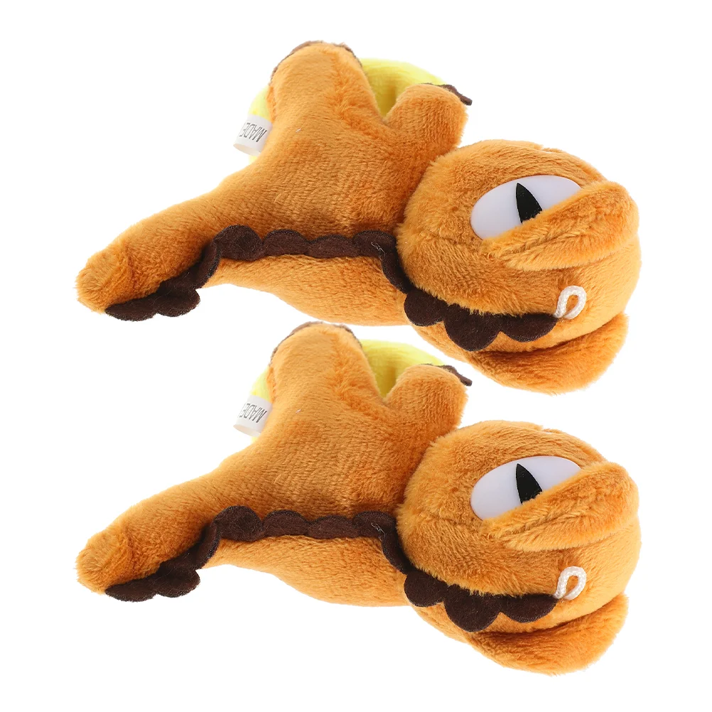 

2 Pcs Snap Ring Party Favors Stuffed Animal Slap Bracelets Dinosaur Hugger Bands