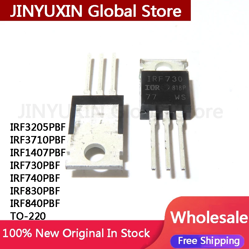 10Pcs-New-IRF730-IRF3205PBF-IRF3710PBF-IRF1407PBF-IRF730PBF-IRF740PBF ...