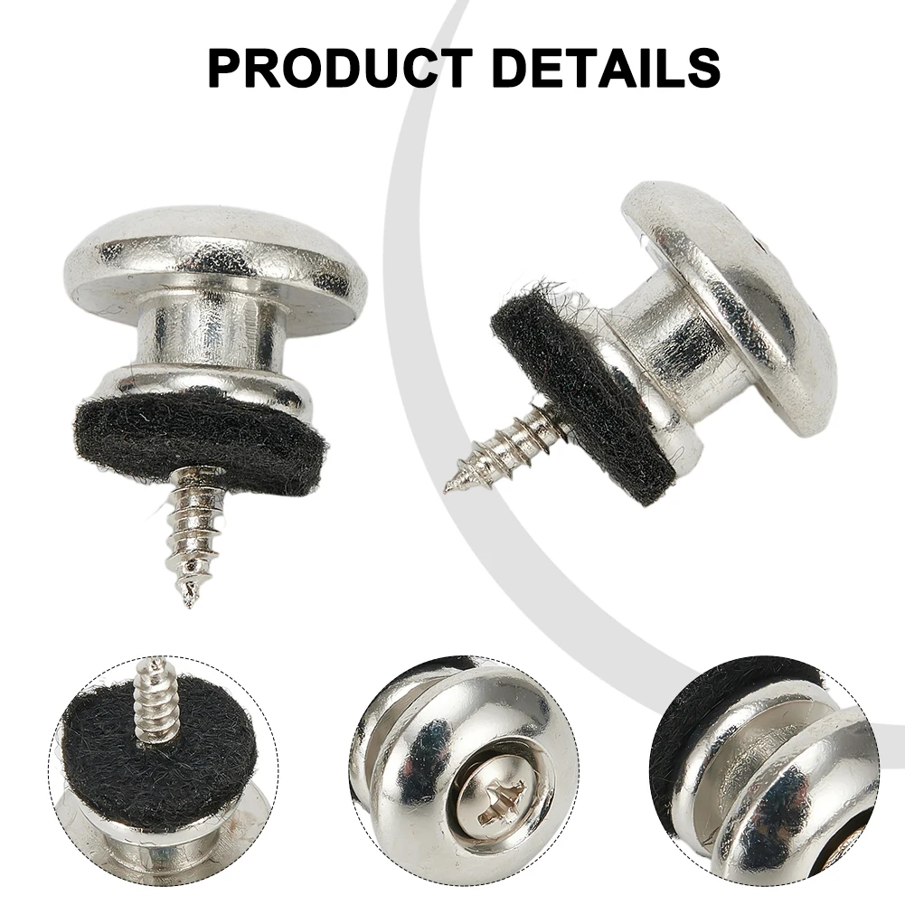 

2 Pcs Guitar Strap Button Locks Secure Screw Bass Ukulele Belt Buckle Buttons Metal End Locking Guitar Parts Accessories