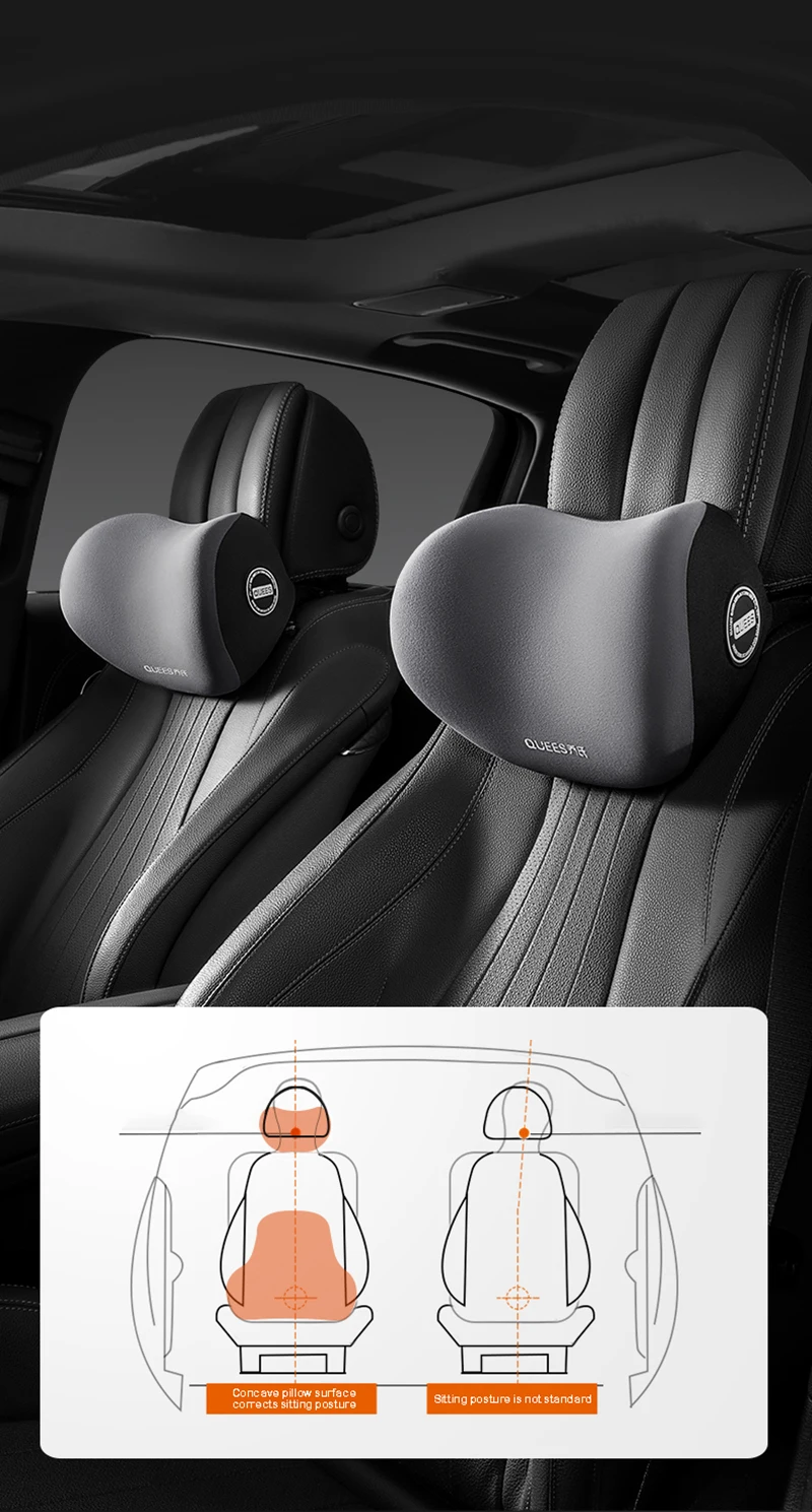 Car seat headrest pillow