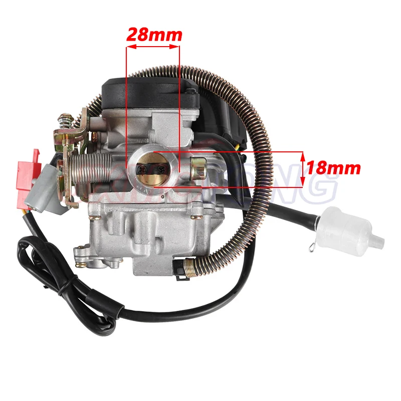 Carburador 139QMB para GY6 49cc 50cc 4 tiempos Scooter Taotao 80cc PD18J  PD19J PD20J Scooters ciclomotor ATV Go Kart Quads Buggy Kymco con colector  de