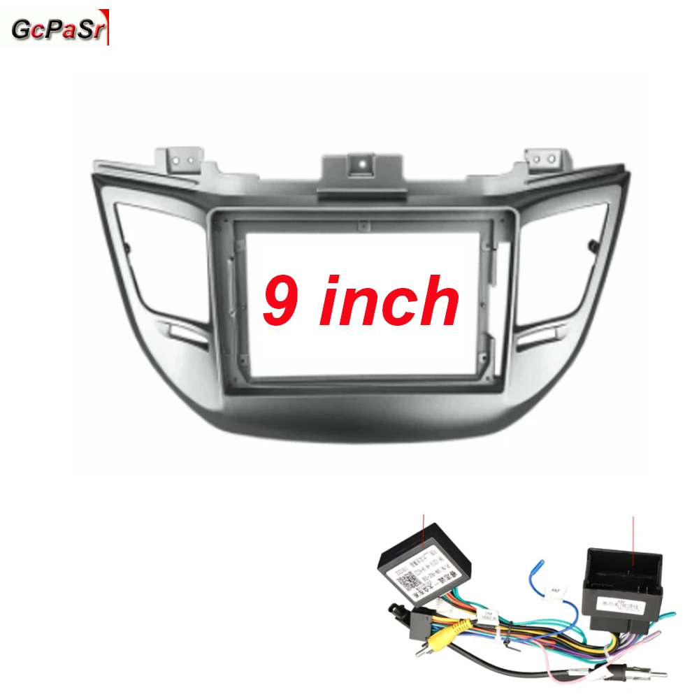 

For HYUNDAI Tucson IX35 2015~2017 Radio Car Android MP5 Player Casing Frame 2 Din Head Unit Fascia Stereo Cover Trim Kit