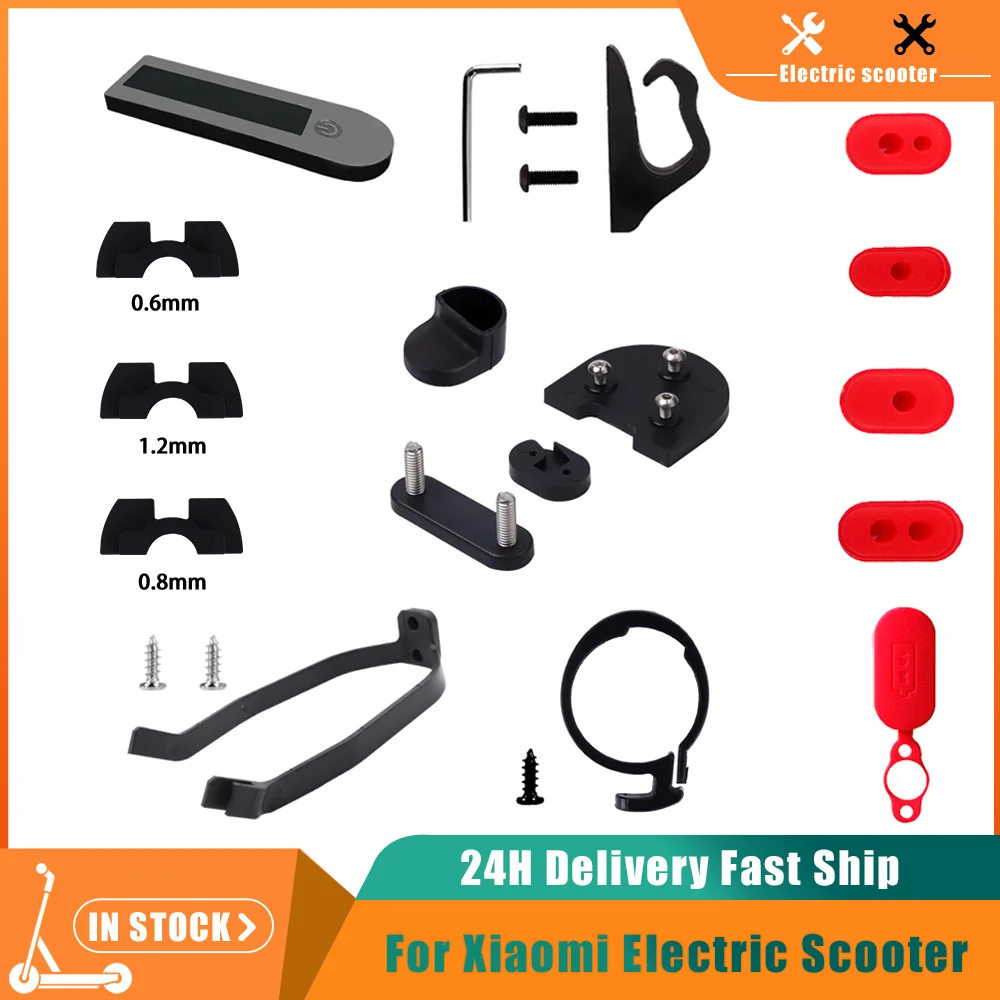 

Заднее крыло, поддержка зарядного порта, резиновая Пылезащитная заглушка для Xiaomi M365 1S Pro, комплект амортизирующих резиновых накладок на передний крючок для электрического скутера
