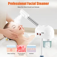 Pulvérisateur réglable en hauteur de vapeur faciale d'ozone de 750 ml 360 °   Équipement de soins de la peau mobile rotatif pour Salon de beauté Spa blanc/noir 6