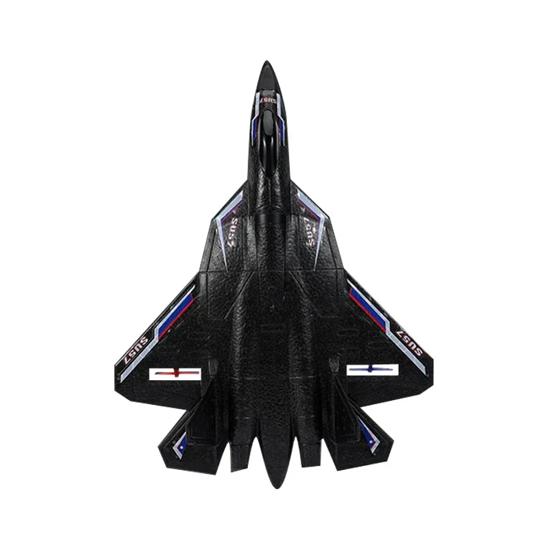 Remote Control Aircraft Su57 2.4g Radio Controlled Aircraft With Light Fixed Wing Hand Cast Foam Aircraft Model Children'S Toys 3