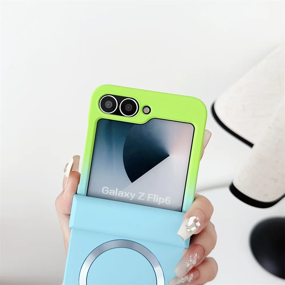 Vibrant Color Shockproof MagSafe Case with Hinge Cover for Samsung Galaxy Z Flip