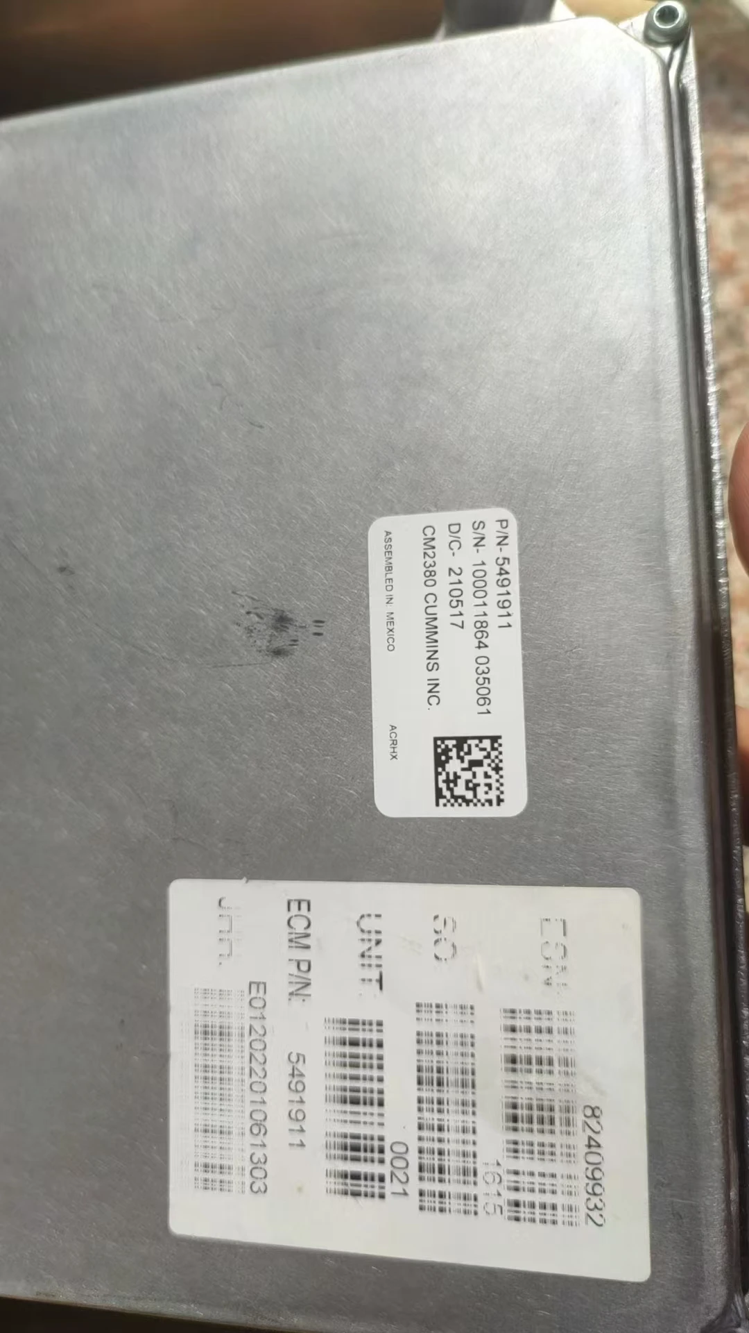CM2380 5491911 Cummins 원본/사용을 위한 엔진 컨트롤러 ECU 컴퓨터 보드 전자 제어 모듈