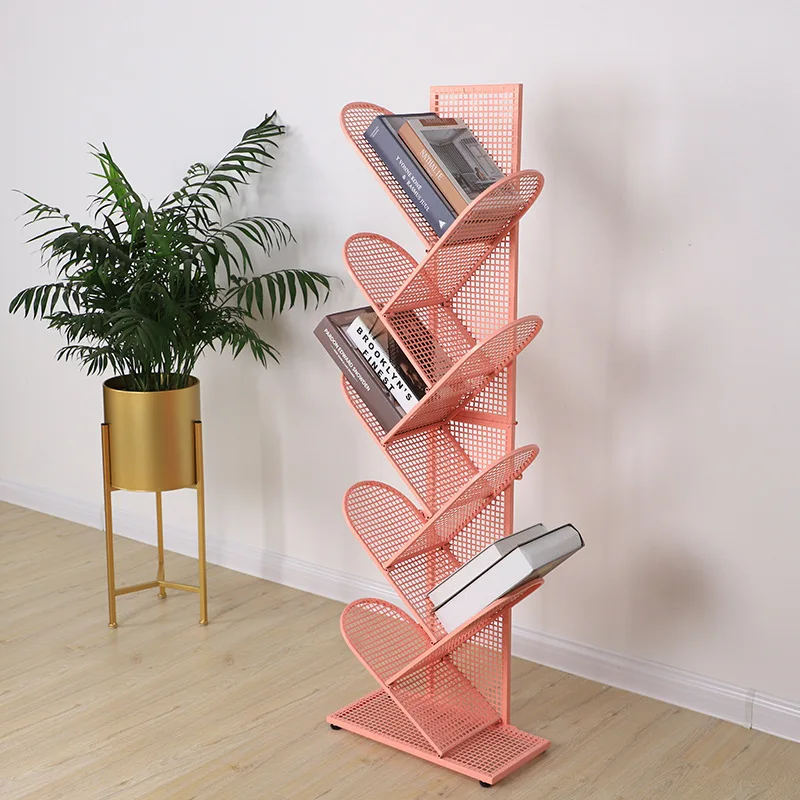 

Ins Nordic Iron Art Tree Bookshelf Living Room, Study Office, Simple Bookshelf, Multi story Floor to Floor Student Bookcase