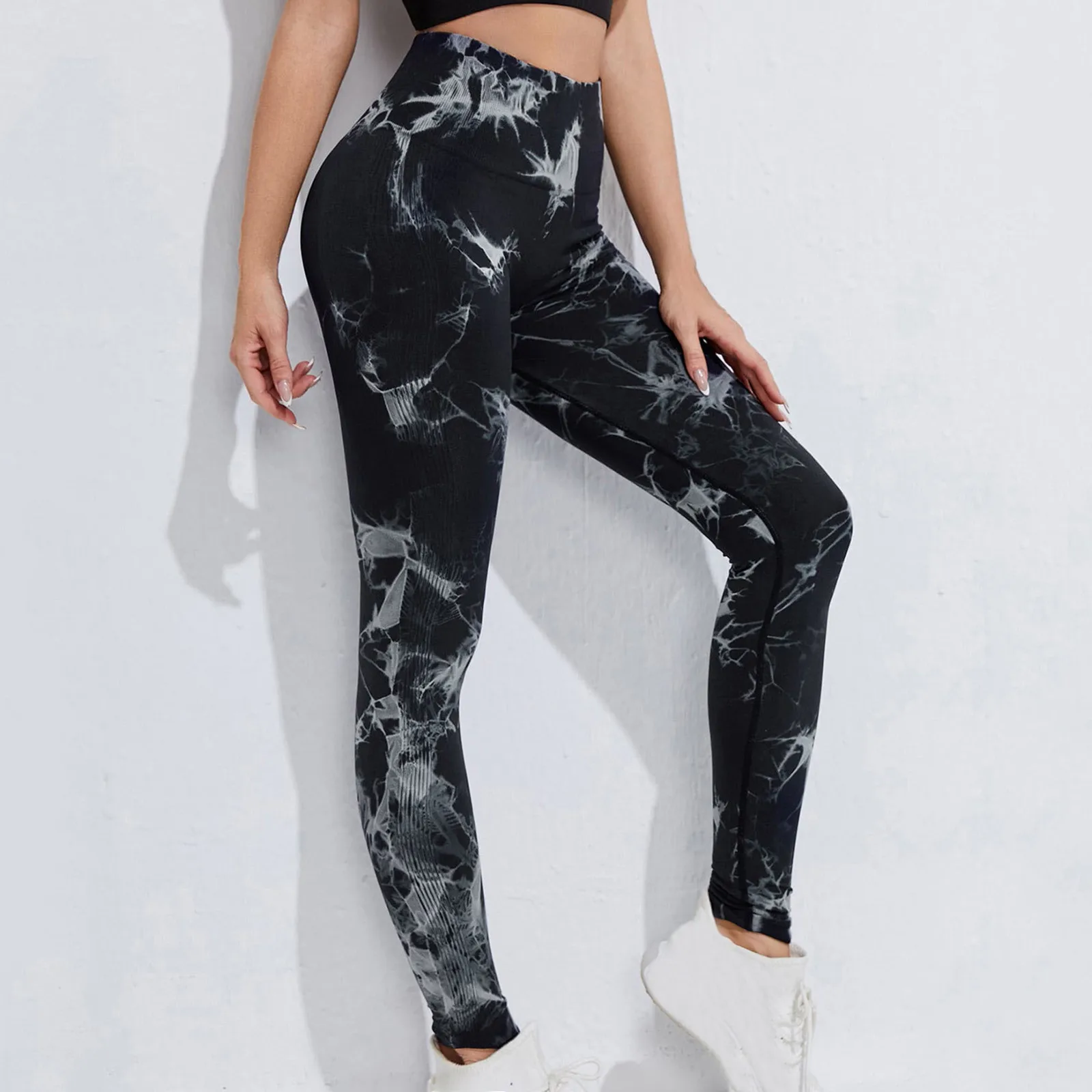 High Waist Leggings Women Sport Fitness Seamless Tie Dye Workout High Waist  Workout Butt Lifting Stretchy Gym Push Up Leggings - AliExpress