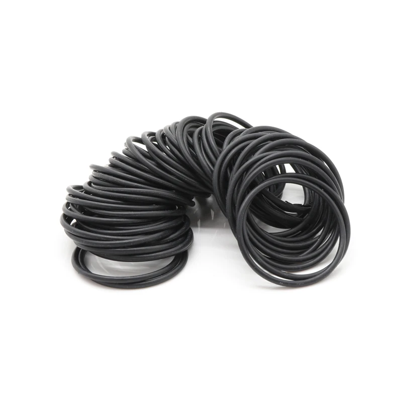 10pcs NBR O Ring Seal Gasket Thickness CS 2.4mm OD 6-190mm Nitrile Butadiene Rubber Spacer Oil Resistance Washer Round Shape rubber o rings sealing gasket rubber washers keycap o rings silicone o rings