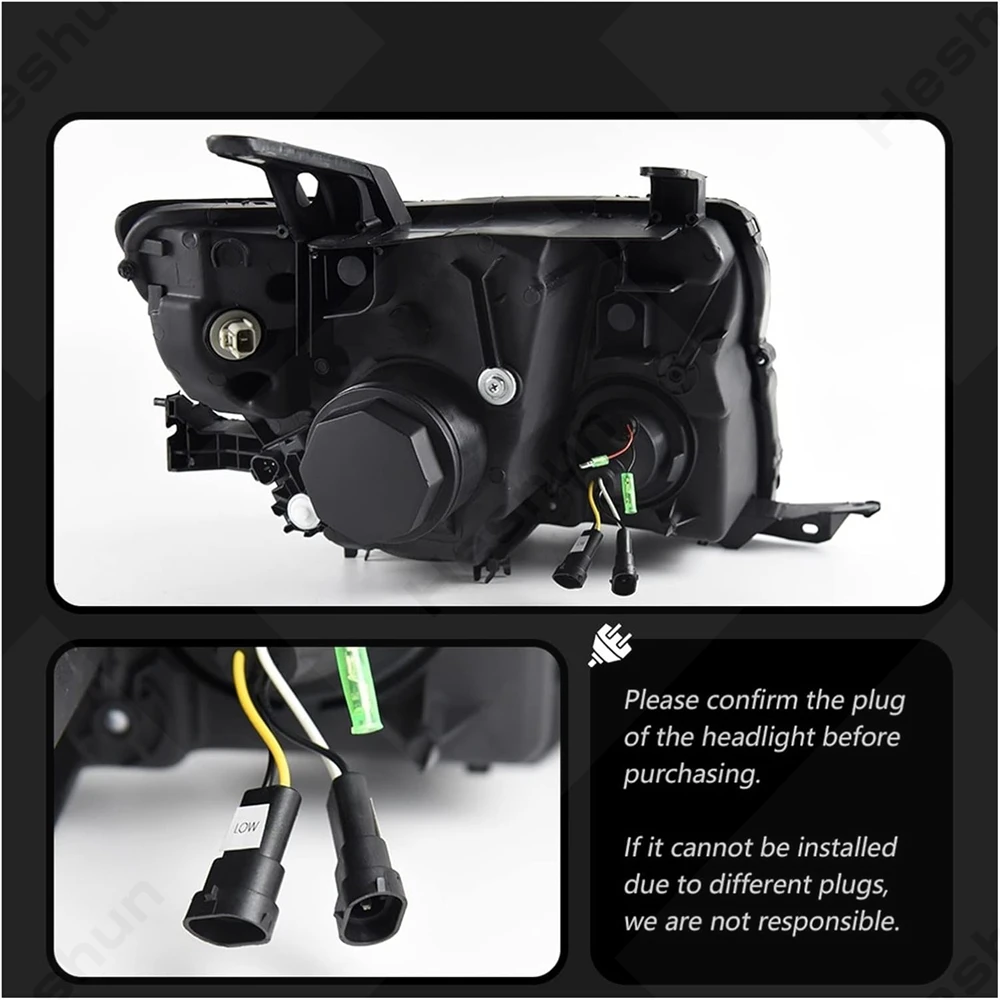 LEDヘッドライトアセンブリ,三菱小型車用照明,パジェロ,v97,v93,v95