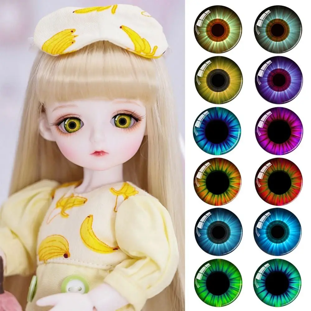20pcs/10pairs High Quality 6mm-20mm Eyes Crafts Eyes Crystal Plastic Puppet Crystal Eyes Dolls DIY Tools DIY Accessories