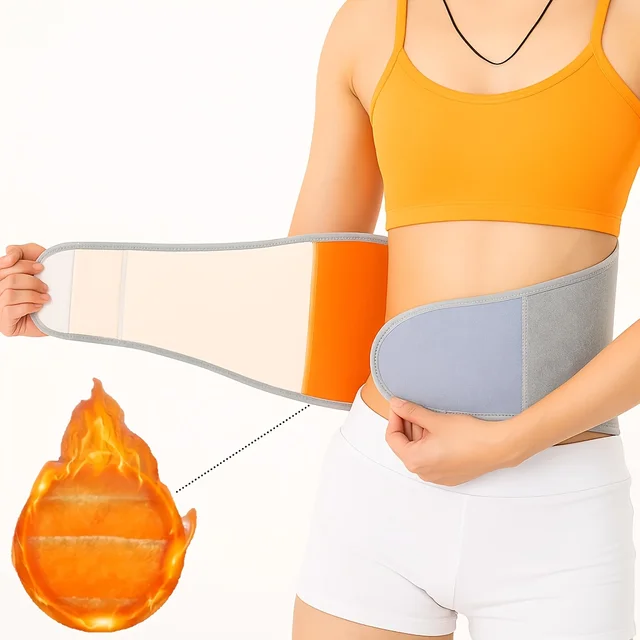 Winter Thicken Plush Waist belt Thermal Warmer Lumbar Support Belt Abdominal Protector Body Wrap Band Back Brace Kidney Binder 4
