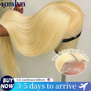 Rosslyn 13x4 13x6 Hd Lace Frontal Wig Straight Blonde Human Hair Wig Brazilian Wigs Original 613 Human Hair Wig Wigs For Woman
