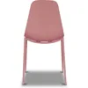Isla Modern Kitchen Chairs Set of 4 - Plastic Dining Chair with Metal Legs - Quick Assembly Simple Cafe Chairs Plast 4