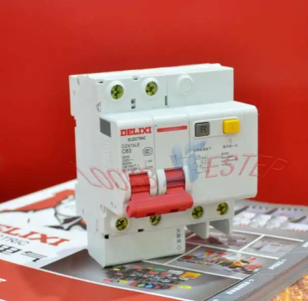 

1 шт. Новый автоматический выключатель воздуха Delixi 2P DZ47sLE 63 А
