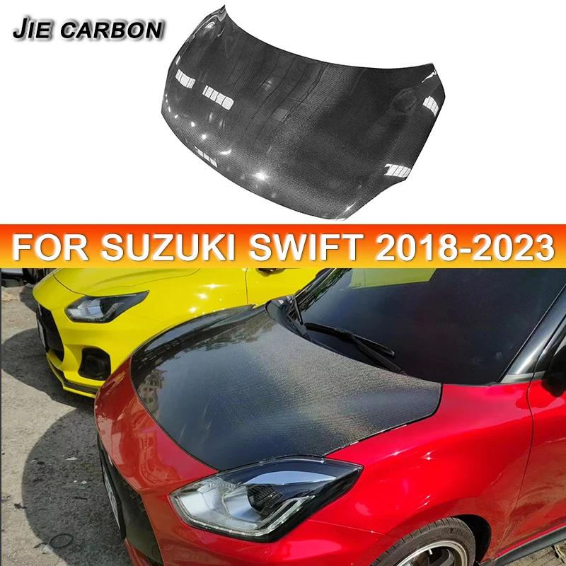 Per Suzuki Swift Sport Zc33S 2018-2024 Real Carbon Fiber Hood Racing Style Car Hood Body Kit Pure Styling