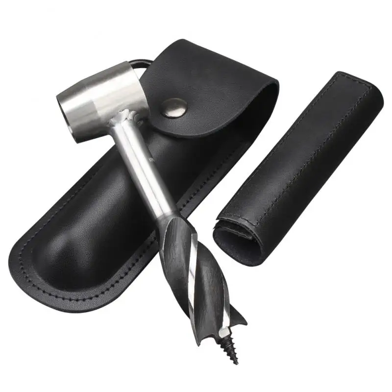 1PC Outdoor Manual Auger Wood Auger Drill Bit Camping Wood Peg And Hole