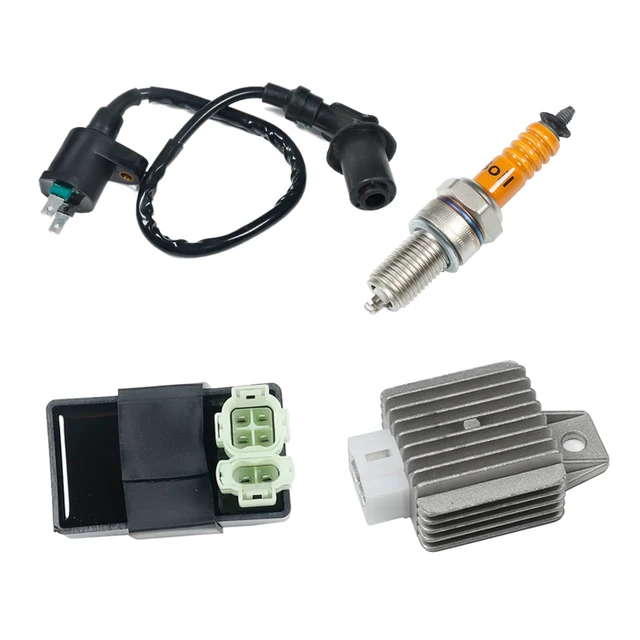 Enhance Your Scooter s Performance with the For GY6 50 125 150CC Scooter ATV Performance Parts Motorcycle System Ignition Coil Spark Plug CDI Rectifier Voltage Regulator