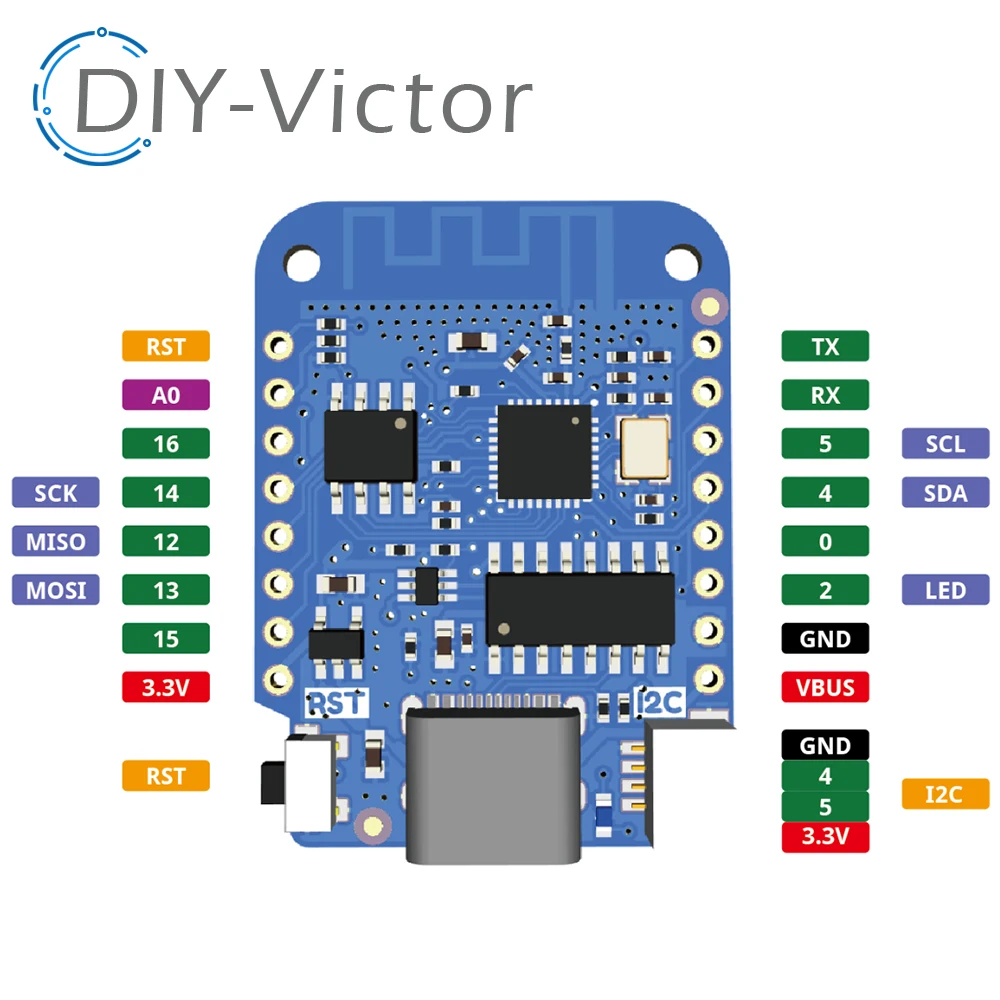 ESP32 ESP8266 ESP-12 ESP-12F CH340G CH340 S2 TYPE-C USB WeMos D1 Mini ...
