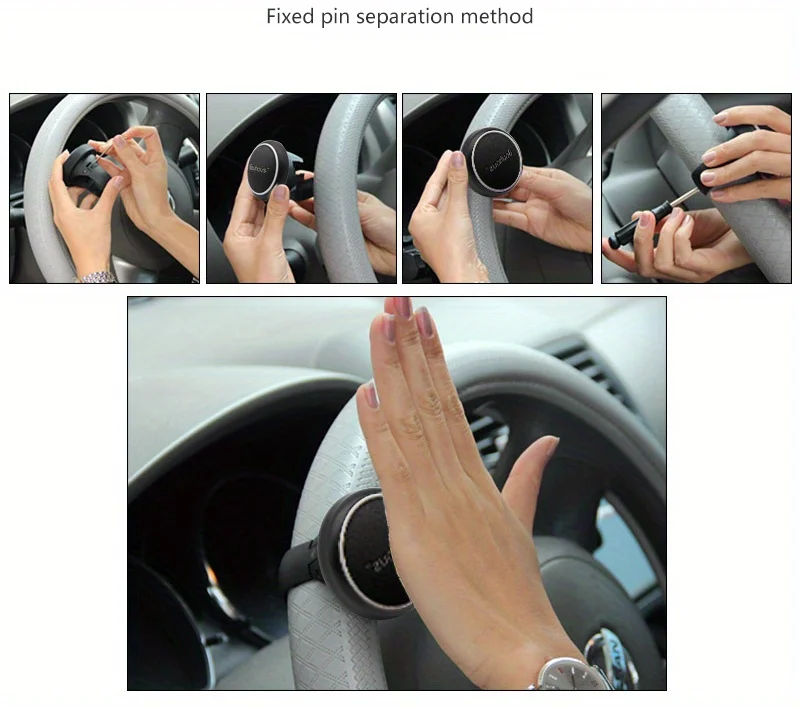 Universal Auto Drehen Lenkrad Booster Power Griff Zubehör 360-Grad-Drehung Lenkrad Knopf Ball arbeitssparend – Detail 14