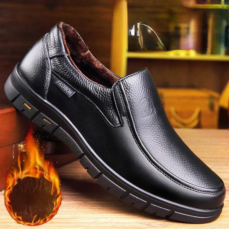 Handmade Men's Shoes New Leather Casual Shoes for Men Flat Platform Walk Outdoor Footwear Loafers Breathable Sneakers Male