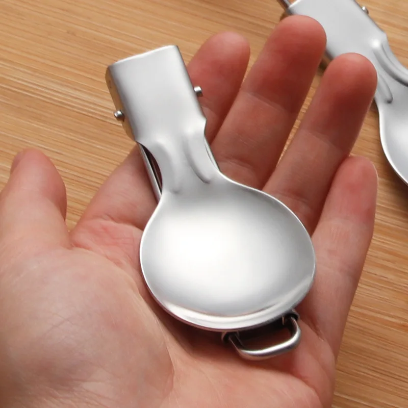 Portable Foldable Cutlery Set 304 Stainless Steel Detachable Chopsticks Knife Fork Spoon Hiking Outdoor Camping Travel Tableware