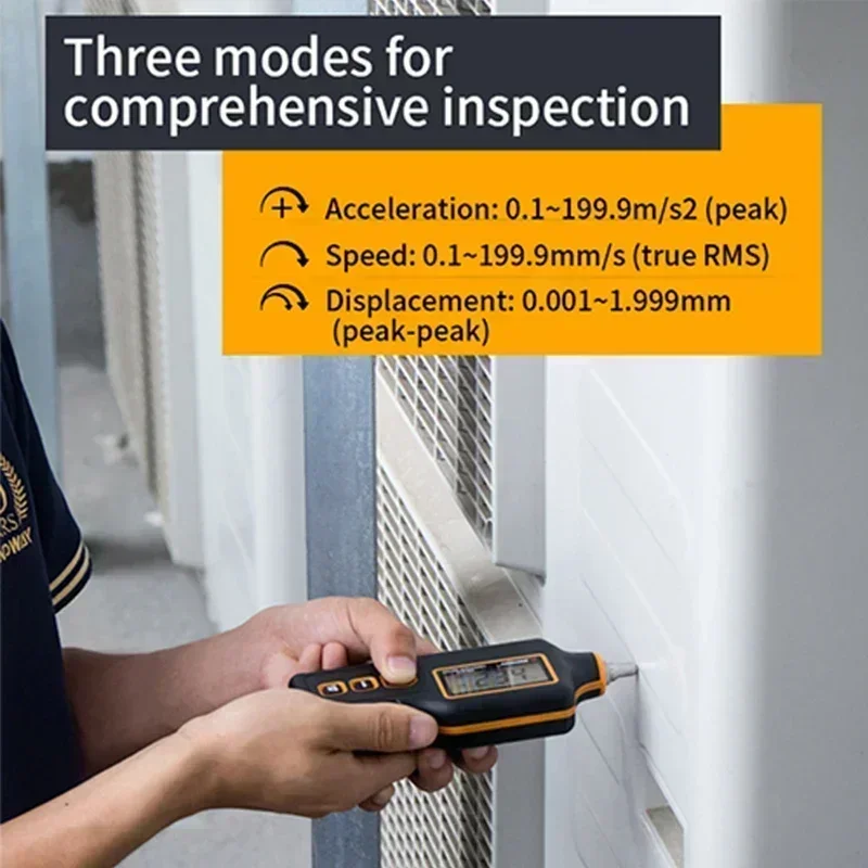Digital Vibration Analyzer Vibration Meter Device Probe Analizador De Vibraciones Handheld Professional Vibrator Tester SW-63A 3