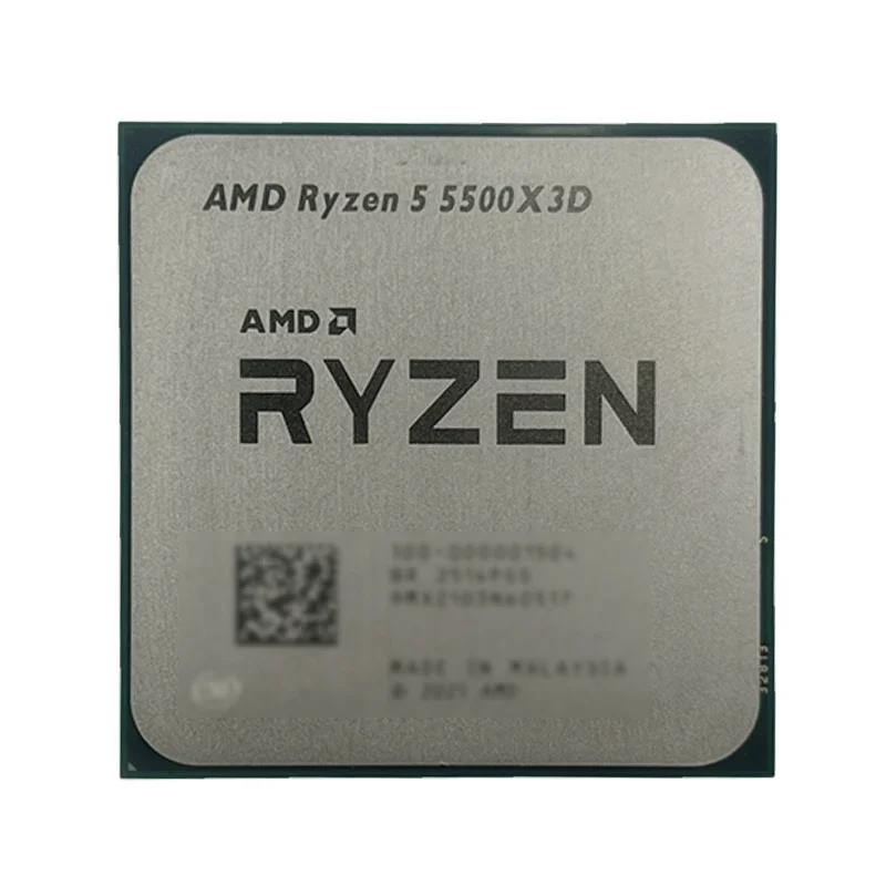 AMD 라이젠 5 5500X3D AM4 7nm 게이밍 CPU, 6코어 12스레드, 4.0GHz 부스트, 96MB L3 캐시, 105W, DDR4, 커스텀 게이밍 PC 조립용